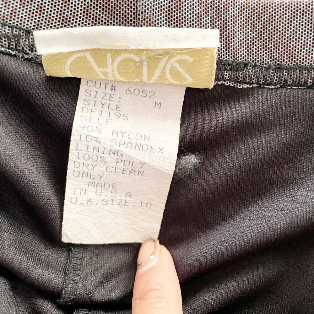 Cache Snake Print Lined mesh Sheer Flowy Palazzo Purple Taupe Wide Leg Pants M - Picture 11 of 12